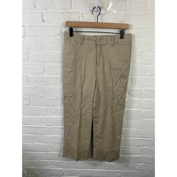 Gloria Vanderbilt Women's Straight Leg Chino Pant Cotton Casual Tan Size 6 - Picture 1 of 5